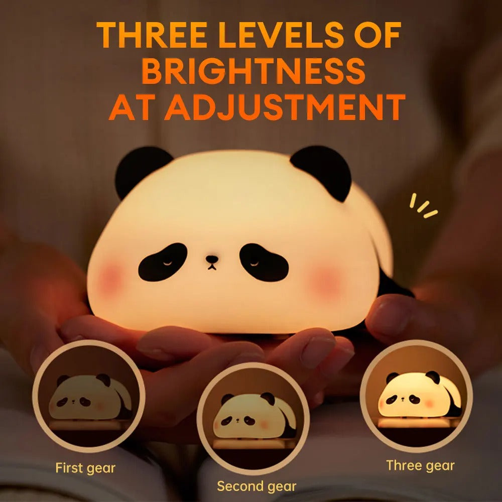 Pack of 2 - Cute Panda Silicone Night Light