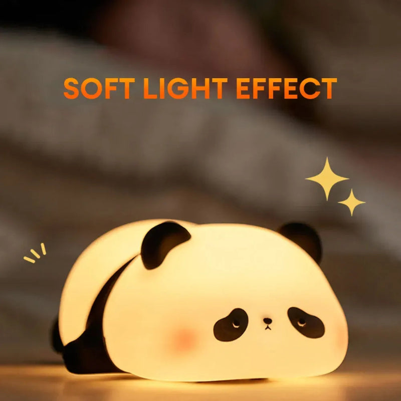 Pack of 2 - Cute Panda Silicone Night Light