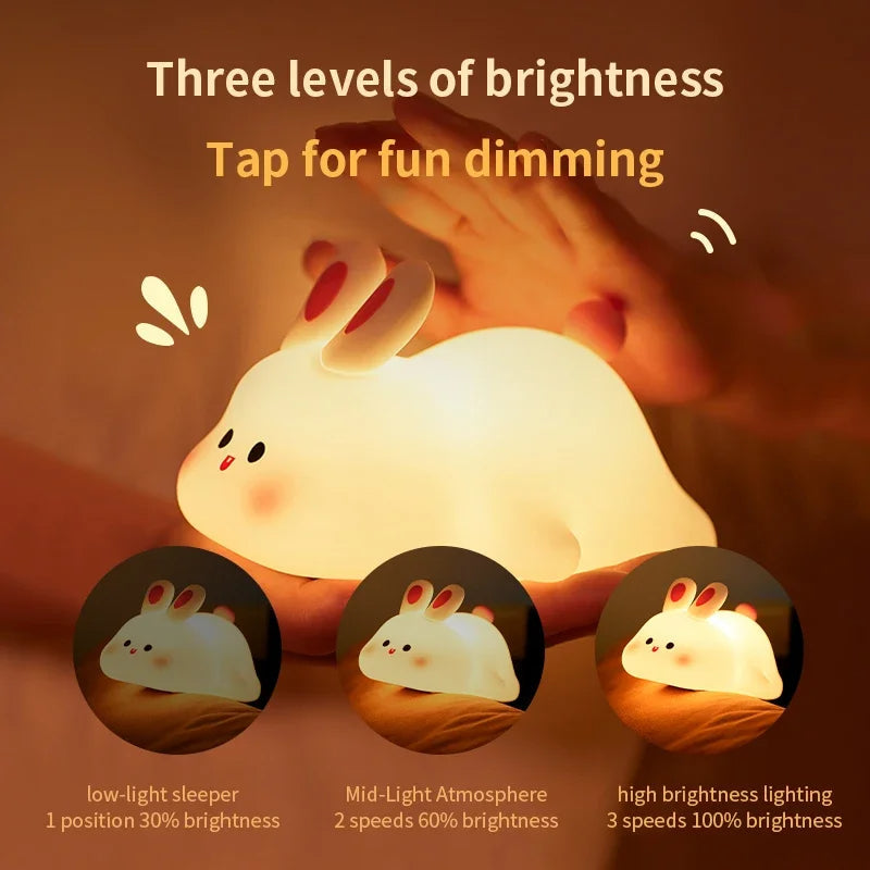 Cute Rabbit Silicone Lamp